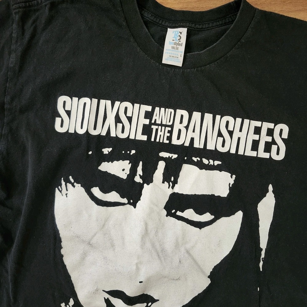 VTG Siouxsie and the Banshees Face Graphic Band T-Shirt Large